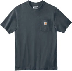Carhartt Workwear Pocket Short Sleeve T-Shirt 26 Carhartt Workwear Pocket Short Sleeve T-Shirt -Thread Logic Store Carhartt Workwear Pocket Short Sleeve T Shirt Bluestone S 5