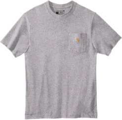 Carhartt Workwear Pocket Short Sleeve T-Shirt 38 Carhartt Workwear Pocket Short Sleeve T-Shirt -Thread Logic Store Carhartt Workwear Pocket Short Sleeve T Shirt Heather Grey S 17