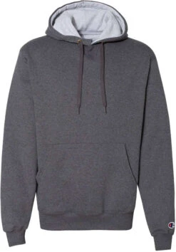 Champion Cotton Max Hooded Sweatshirt 24 Champion Cotton Max Hooded Sweatshirt -Thread Logic Store Champion Cotton Max Hooded Sweatshirt Charcoal Heather S 4