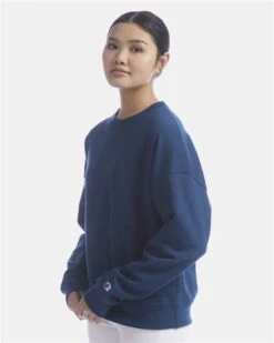 Champion Ladies Powerblend Crewneck Sweatshirt -Thread Logic Store Champion Ladies Powerblend Crewneck Sweatshirt 7