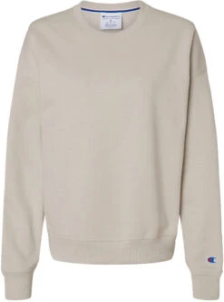 Champion Ladies Powerblend Crewneck Sweatshirt -Thread Logic Store Champion Ladies Powerblend Crewneck Sweatshirt Sand S 17