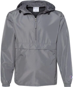 Champion Packable Quarter-Zip Jacket -Thread Logic Store Champion Packable Quarter Zip Jacket Graphite S 7