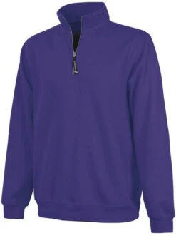 OUTLET-Charles River Crosswind Quarter Zip Sweatshirt 17 OUTLET-Charles River Crosswind Quarter Zip Sweatshirt -Thread Logic Store Charles River Crosswind Quarter Zip Sweatshirt Purple S 3 1
