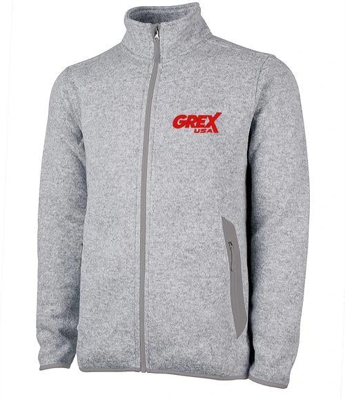 Charles River Heathered Fleece Jacket 2 Charles River Heathered Fleece Jacket - Image 2