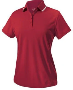 Charles River Ladies Classic Solid Wicking Polo -Thread Logic Store Charles River Ladies Classic Solid Wicking Polo Red S 3