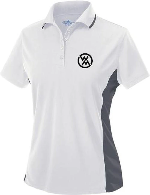 Charles River Ladies Color Blocked Wicking Polo 2 Charles River Ladies Color Blocked Wicking Polo - Image 2