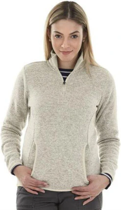 Charles River Ladies Heathered Fleece Pullover -Thread Logic Store Charles River Ladies Heathered Fleece Pullover 2