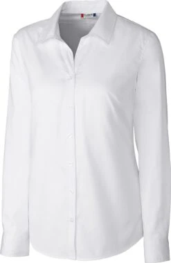 Clique Ladies Avesta Long Sleeve Stain Resistant Twill -Thread Logic Store Clique Ladies Avesta Long Sleeve Stain Resistant Twill White XS 4