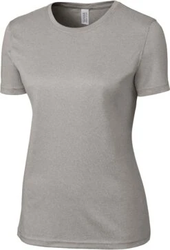 Clique Ladies Charge Active Tee -Thread Logic Store Clique Ladies Charge Active Tee Light Grey Heather XS 3