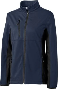 Clique Ladies Narvik Colorblock Softshell -Thread Logic Store Clique Ladies Narvik Colorblock Softshell Dark NavyBlack XS 2