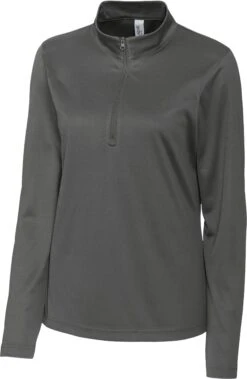 OUTLET-Clique Ladies Spin Half Zip 8 OUTLET-Clique Ladies Spin Half Zip -Thread Logic Store Clique Ladies Spin Half Zip Pure Slate XS 3
