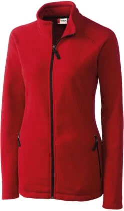 OUTLET-Clique Ladies Summit Full Zip Microfleece -Thread Logic Store Clique Ladies Summit Full Zip Microfleece Red S 4