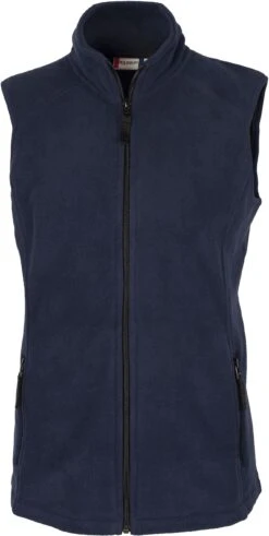 Clique Ladies Summit Full Zip Microfleece Vest -Thread Logic Store Clique Ladies Summit Full Zip Microfleece Vest Navy XS 3