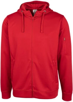 OUTLET-Clique Lift Performance Full Zip Hoodie -Thread Logic Store Clique Lift Performance Full Zip Hoodie Red S 5