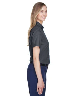 Core 365 Ladies Optimum Short-Sleeve Twill Shirt -Thread Logic Store Core 365 Ladies Optimum Short Sleeve Twill Shirt 6
