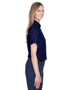Core 365 Ladies Optimum Short-Sleeve Twill Shirt -Thread Logic Store Core 365 Ladies Optimum Short Sleeve Twill Shirt 9