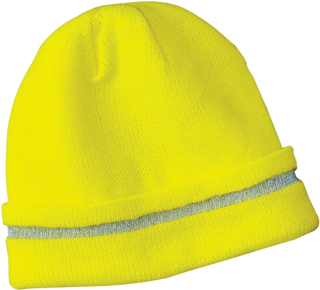 CornerStone Enhanced Visibility Beanie With Reflective Stripe 3 CornerStone Enhanced Visibility Beanie With Reflective Stripe - Image 3