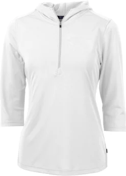Cutter & Buck Ladies Virtue Eco Pique Half Zip Hoodie -Thread Logic Store Cutter Buck Ladies Virtue Eco Pique Half Zip Hoodie White S 6 scaled