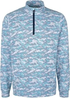 Cutter & Buck Traverse Camo Print Half Zip 5 Cutter & Buck Traverse Camo Print Half Zip -Thread Logic Store Cutter Buck Traverse Camo Print Half Zip Indigo S 2