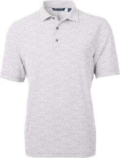 Cutter & Buck Virtue Eco Pique Botanical Print Polo -Thread Logic Store Cutter Buck Virtue Eco Pique Botanical Print Polo Polished S 4