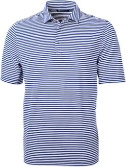 Cutter & Buck Virtue Eco Pique Stripe Recycled Polo 23 Cutter & Buck Virtue Eco Pique Stripe Recycled Polo -Thread Logic Store Cutter Buck Virtue Eco Pique Stripe Recycled Polo Tour Blue S 11