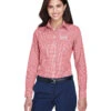 Devon & Jones Ladies Gingham Check Dress Shirt