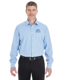 OUTLET-Devon & Jones Crown Woven Royal Dobby Shirt