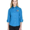 Devon & Jones Ladies Perfect Fit 3/4-Sleeve Stretch Poplin Blouse