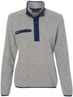 DRI Duck Ladies Aspen Mélange Mountain Fleece Pullover -Thread Logic Store DRI Duck Ladies Aspen Melange Mountain Fleece Pullover Platinum S 8