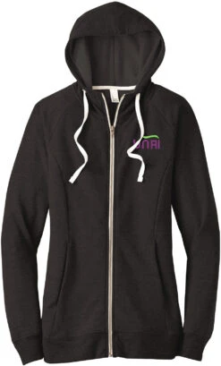 District Ladies Perfect Tri French Terry Full-Zip Hoodie