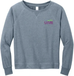 District Ladies Featherweight French Terry Long Sleeve Crewneck