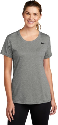 Nike Ladies Team RLegend Tee -Thread Logic Store DV7312 carbonheather model front