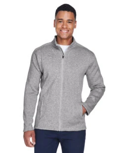 Devon & Jones Bristol Full-Zip Sweater Fleece Jacket 23 Devon & Jones Bristol Full-Zip Sweater Fleece Jacket -Thread Logic Store Devon Jones Bristol Full Zip Sweater Fleece Jacket Grey Heather S 7