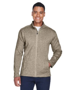 Devon & Jones Bristol Full-Zip Sweater Fleece Jacket 26 Devon & Jones Bristol Full-Zip Sweater Fleece Jacket -Thread Logic Store Devon Jones Bristol Full Zip Sweater Fleece Jacket Khaki Heather S 10