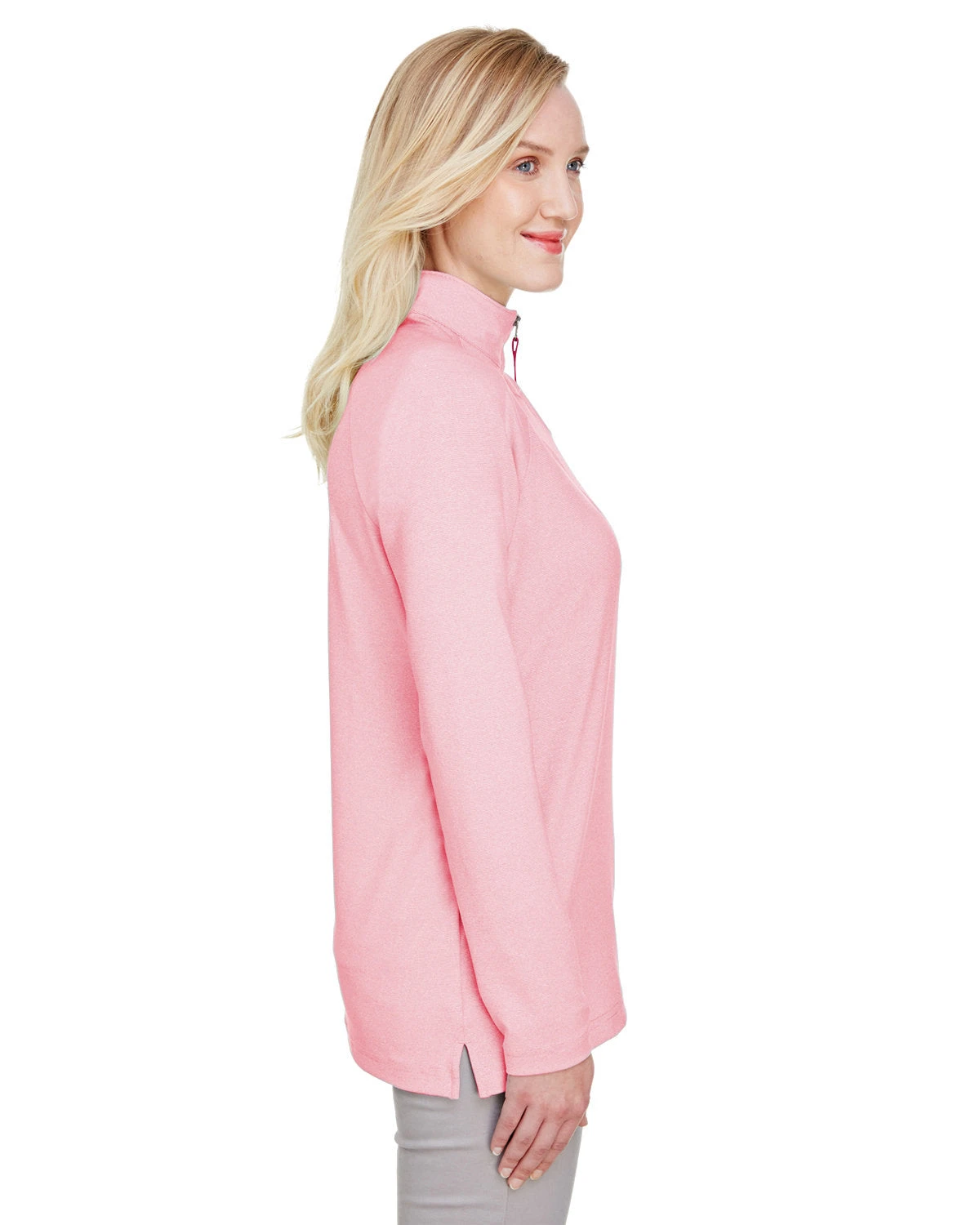 OUTLET-Devon & Jones CrownLux Performance Ladies Clubhouse Micro-Stripe Quarter-Zip 16 OUTLET-Devon & Jones CrownLux Performance Ladies Clubhouse Micro-Stripe Quarter-Zip - Image 16
