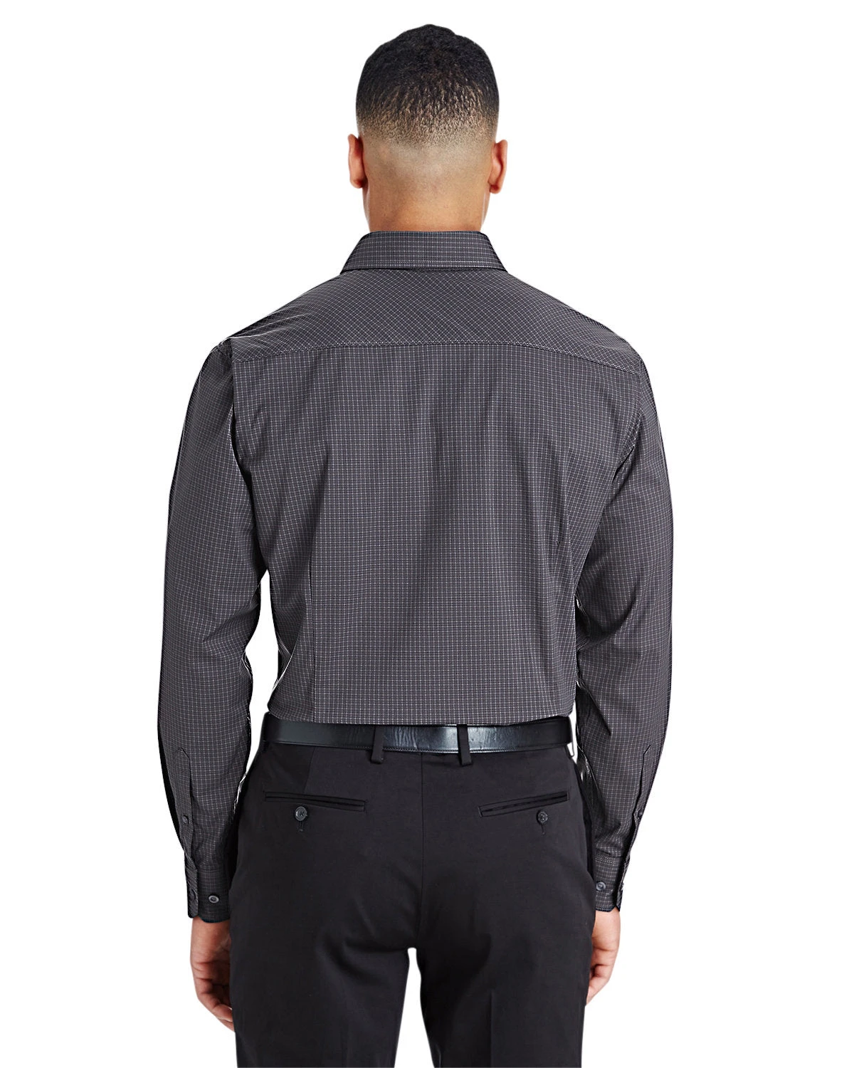 Devon & Jones CrownLux Performance Tonal Mini Check Shirt 3 Devon & Jones CrownLux Performance Tonal Mini Check Shirt - Image 3