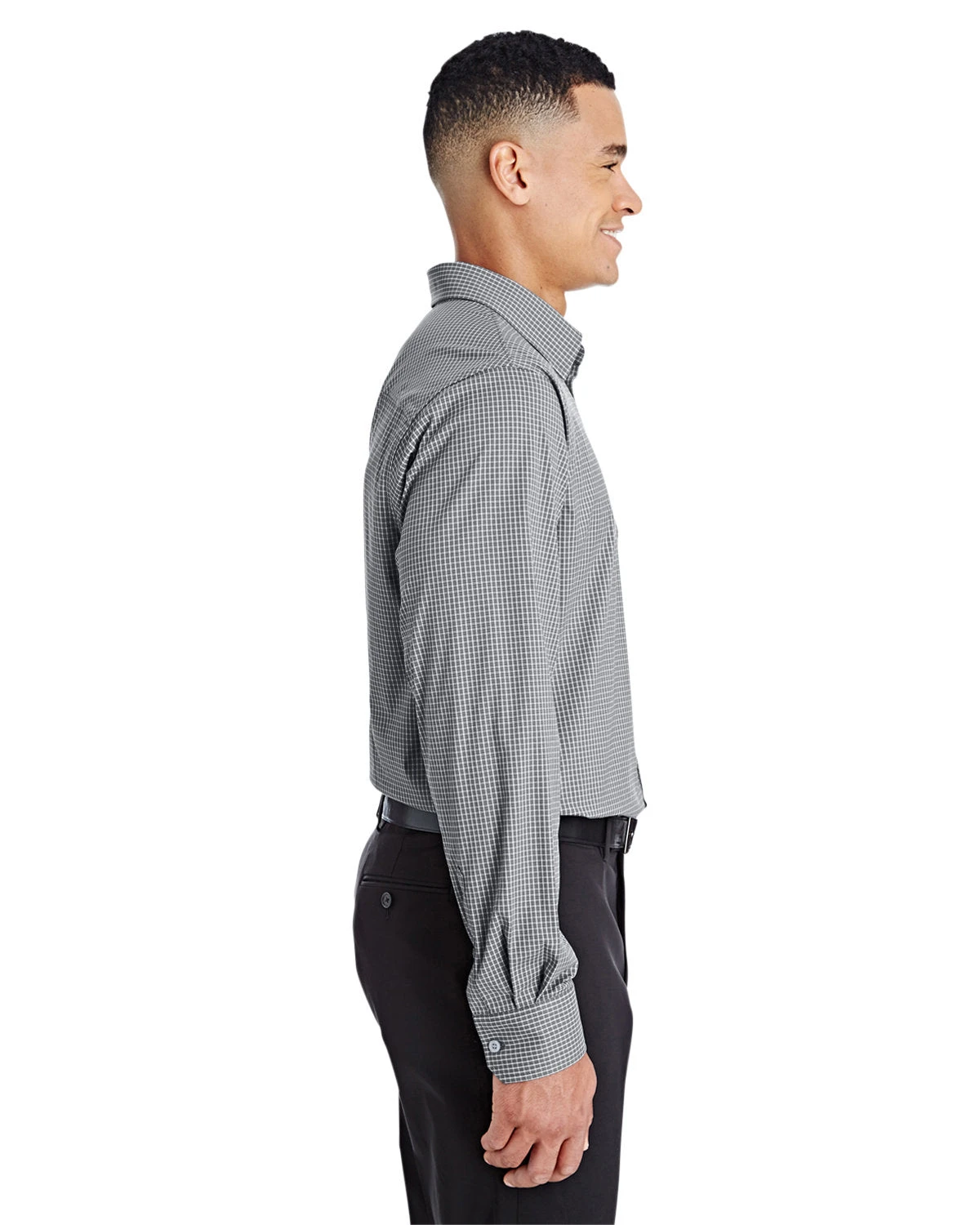 Devon & Jones CrownLux Performance Tonal Mini Check Shirt 7 Devon & Jones CrownLux Performance Tonal Mini Check Shirt - Image 7