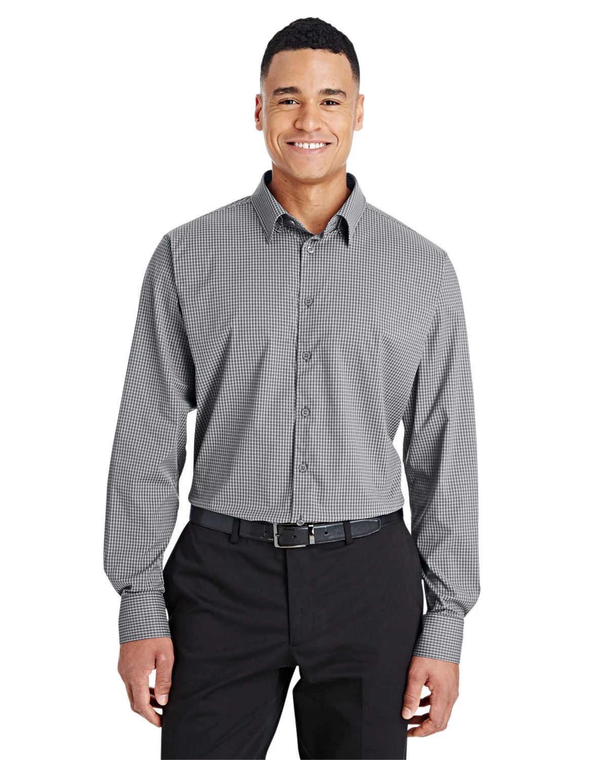 Devon & Jones CrownLux Performance Tonal Mini Check Shirt 5 Devon & Jones CrownLux Performance Tonal Mini Check Shirt - Image 5