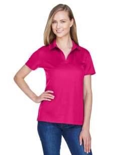 OUTLET-Devon & Jones Ladies CrownLux Performance Plaited Polo -Thread Logic Store Devon Jones Ladies CrownLux Performance Plaited Polo Crown Raspberry S 1 1
