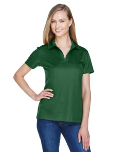 Devon & Jones Ladies CrownLux Performance Plaited Polo -Thread Logic Store Devon Jones Ladies CrownLux Performance Plaited Polo Forest S 4
