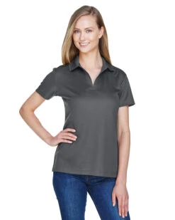 OUTLET-Devon & Jones Ladies CrownLux Performance Plaited Polo -Thread Logic Store Devon Jones Ladies CrownLux Performance Plaited Polo Graphite S 10 1