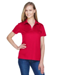 OUTLET-Devon & Jones Ladies CrownLux Performance Plaited Polo -Thread Logic Store Devon Jones Ladies CrownLux Performance Plaited Polo Red S 13 1