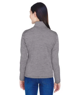 OUTLET-Devon & Jones Ladies Newbury Mélange Fleece Quarter-Zip -Thread Logic Store Devon Jones Ladies Newbury Melange Fleece Quarter Zip 5