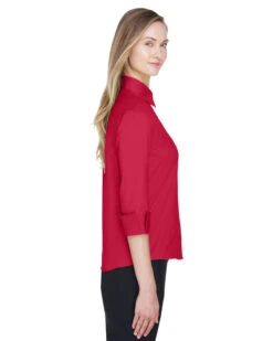Devon & Jones Ladies Perfect Fit 3/4-Sleeve Stretch Poplin Blouse -Thread Logic Store Devon Jones Ladies Perfect Fit 34 Sleeve Stretch Poplin Blouse 12