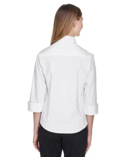 Devon & Jones Ladies Perfect Fit 3/4-Sleeve Stretch Poplin Blouse -Thread Logic Store Devon Jones Ladies Perfect Fit 34 Sleeve Stretch Poplin Blouse 14