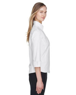 Devon & Jones Ladies Perfect Fit 3/4-Sleeve Stretch Poplin Blouse -Thread Logic Store Devon Jones Ladies Perfect Fit 34 Sleeve Stretch Poplin Blouse 15