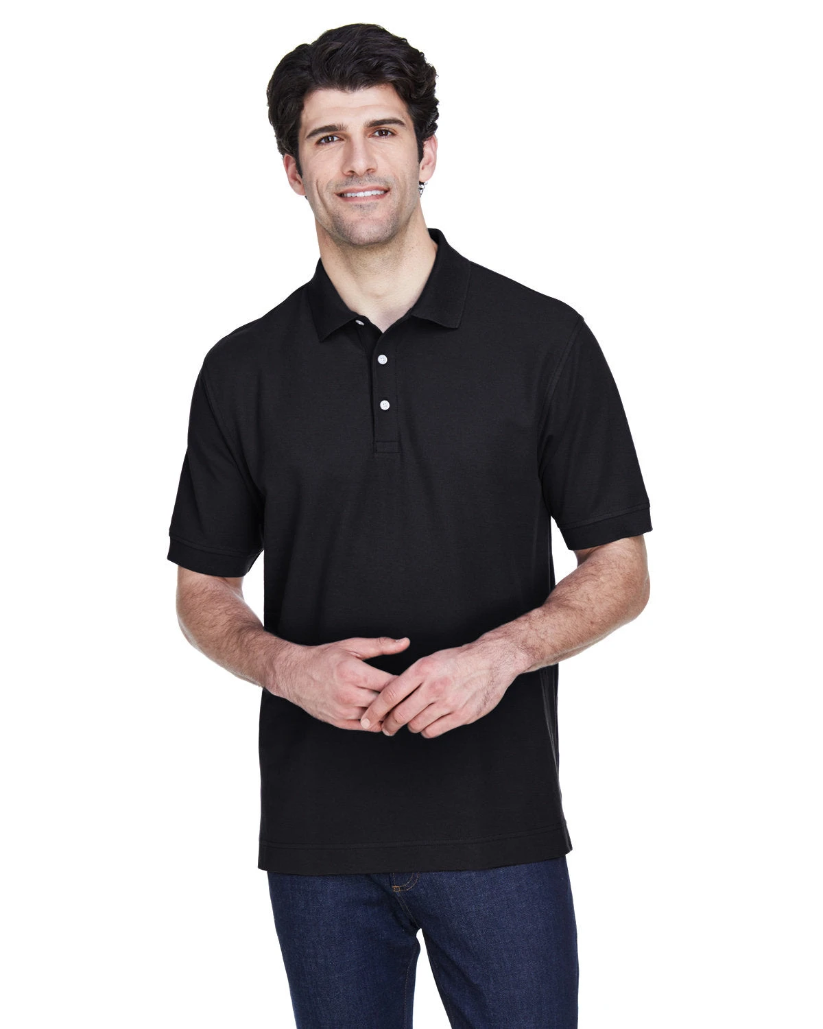 OUTLET-Devon & Jones Pima Pique Short-Sleeve Polo 2 OUTLET-Devon & Jones Pima Pique Short-Sleeve Polo - Image 2
