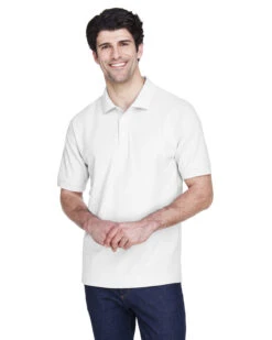 OUTLET-Devon & Jones Pima Pique Short-Sleeve Polo 29 OUTLET-Devon & Jones Pima Pique Short-Sleeve Polo -Thread Logic Store Devon Jones Pima Pique Short Sleeve Polo White S 13