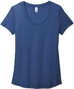 District Ladies Flex Scoop Neck Tee -Thread Logic Store District Ladies Flex Scoop Neck Tee Heathered Deep Royal S 9