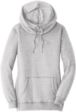 District Ladies Lightweight Fleece Hoodie -Thread Logic Store District Ladies Lightweight Fleece Hoodie Heathered Grey XS 5